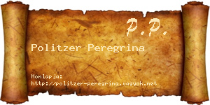 Politzer Peregrina névjegykártya
